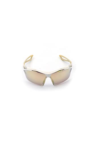 Nike EV0914-100 Vaporing M Frame Speed Tint with Silver To Gold Flash Lens Sunglasses, Matte White2