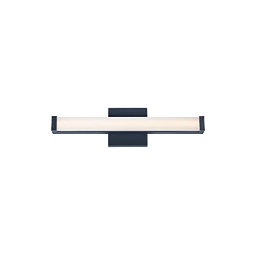 Image of Maxim Lighting Spec 18 inch Bath Vanity Light | Black Aluminum Finish | Pmma Acrylic Shade | Contemporary Indoor Light Fixture | Ideal for Bathrooms & Powder Rooms | ADA Compliant Wet Rated | 52000BK