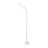 Daylight Company Unolamp Floor, Standing Lamp for Living Room, Bedroom, Salon, Office, Touch Control, Flexible Arm, Sleek Design, Multipurpose Use - White