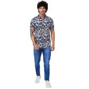 Image of Spykar Men's Regular Fit N /A Half Sleeve Printed Casual Shirts