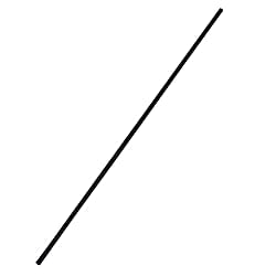Bettomshin 8mm Carbon Fiber Rod for RC Airplane Matte Pole Length 500mm 19.7 inch 1Pcs