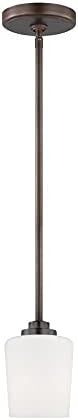 Sea Gull Lighting-Windom-1 Light Mini-Pendant-Bronze Finish-Incandescent Lamping Type