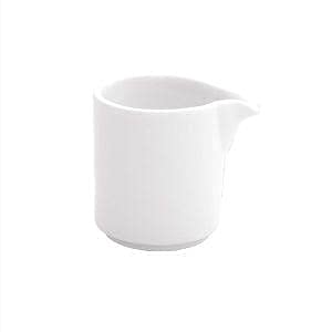 Image of Ceramic 400ml Sauce Boat or Tea or Gravy Pot with 50 ml Creamer Milk Pot Microwave and Dishwasher Safe (Mirakii 85)
