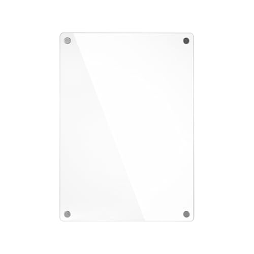 Fangxuee Pizarra de Mensajes con Notas de Planificación Semanal de Acrílico Transparente Magnético Dimensional, Pegatina Magnética Borrable para Refrigerador DIY