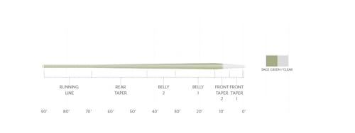 Scientific Anglers Magnitude Smooth Trout Expert 10' Clear Float Tip - Sage Green/Clear - Fly Line - WF5F