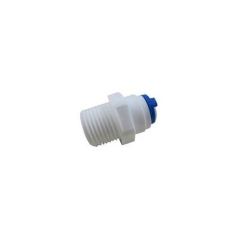 Realgoal 1/4" Push Fit Tube x1/4" Thread Male Quick Connect Tube Push Fittings for RO Water Reverse Osmosis Filter Pure System(Pack of 5) Cover