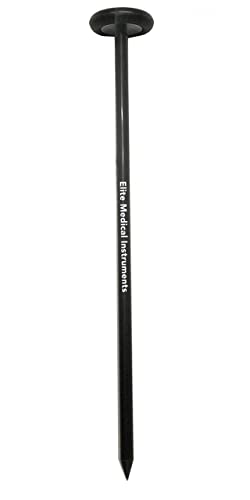 EMI Deluxe Queen Square Neurological Reflex Hammer (EIH-781 Black) with Pointed tip for Superficial responses