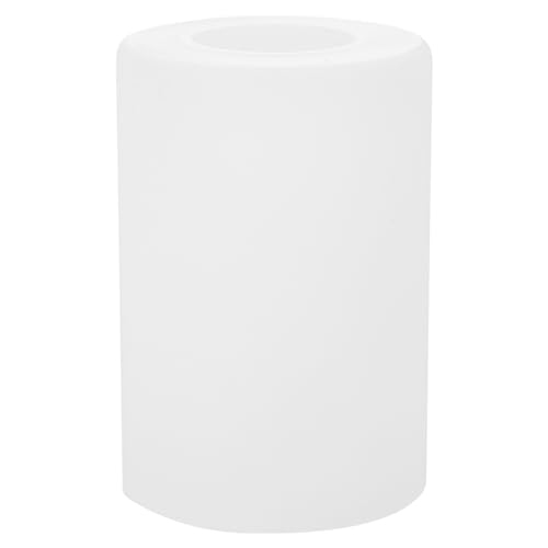 Amosfun White Frosted Cylinder Lampshade Small Lip-Less Glass Lamp Shade for Ceiling, Table Lamp Shade Replacement for Home, Office, Hotel, E27, 8.8x8.8x13cm