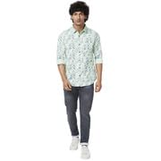 Image of Spykar Men's Regular Fit N /A Full Sleeve Printed Casual Shirts