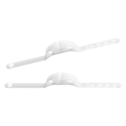 PETSOLA 2 Piezas Soporte de Cucharas de Silicona con Anillos Colgantes Ajustables para Frascos Redondos Y Cuadrados Porta Cuchara Multifuncional para Accesori