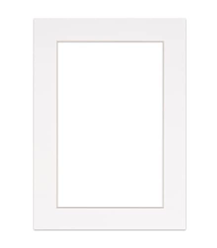 Precut 11x14 Matboard for 13x19 Frame - Acid-Free White 11x14 Photo Matte Made to Fit a 13x19 Picture Frame, Premium Matboard for Family Photos, Show Kits, Art, Picture Framing, Pack of 1 Mat