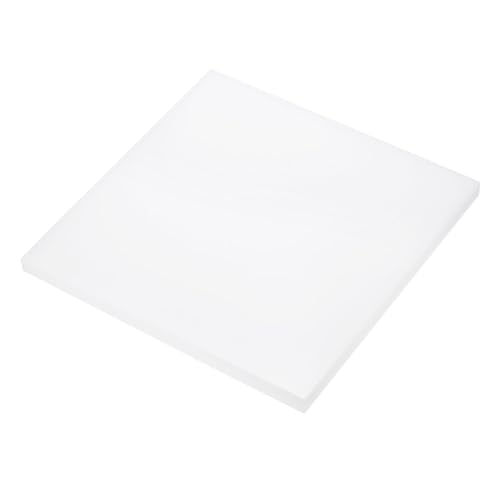Image of 10 x 10 Inch UHMW Polyethylene Sheets, 1 /2 Inch Thick Ultra High Molecular Weight White Plastic Sheet [for Home, Industrial]