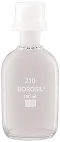 Borosil 300mL BOD Bottle, Glass Pennyhead Stopper, 30/Case, Mfr # 1250A22
