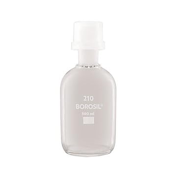 Borosil® BOD Bottles with Glass Pennyhead Stoppers and Plastic Security Caps, Individually Numbered, 300mL