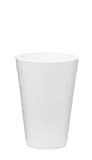 Vio C3234 32 oz White Foam Cups - 100 Count Disposable Insulated Drinkware for Hot and Cold Beverages - Large Single Use Cups for Foodservice and Events