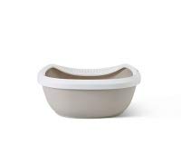 Image of Savic Gizmo Cat Litter Tray with Rim (Colour - Mocha, Large) Cat Toilet Tray | Large litter tray with anti-scatter rim for cleaner surroundings.