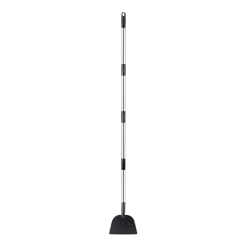 Pala plana – Rascador de hielo robusto de metal para remoción de nieve – Pala plana raspador de jardín para callejón patio o jardín, terraza balcón o patio