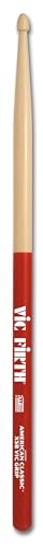 Vic FIrth - Baquetas de la serie American Classic® Extreme X5BVG Vic Grip - Madera de nogal American - Punta de Madera