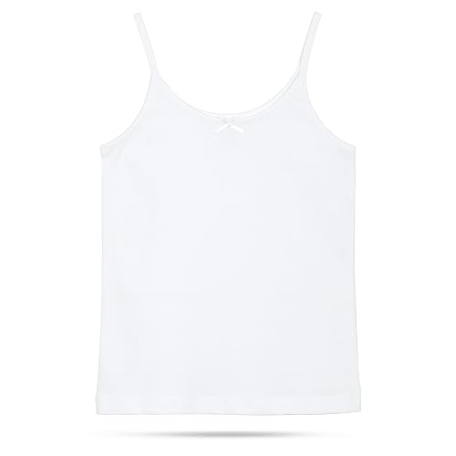 Studio 3 Girls’ 3-Pack Soft 100% Cotton Camisole for Toddlers and Little Girls, Basic Cami2