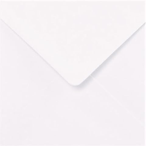 Cranberry 25 Pack 6.5" White Envelopes Cover