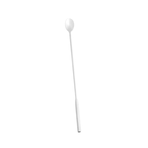 SOLUSTRE Stainless Steel Long Handle Mixing Spoon Ice Spoon for Coffee Milk Tea Cocktails Desserts for Home Bar Kitchen Cafe