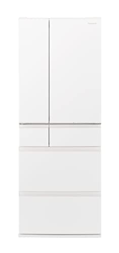 パナソニック 冷蔵庫 幅68.5cm 513L セラミックオフホワイト NR-F518MEX-W 6ドア 両開き 野菜室が真ん中 はやうま冷凍 ナノイーX