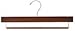 Walnut & Chrome Pant Hanger w/Non-Slip Bar [ Bundle of 25 ]