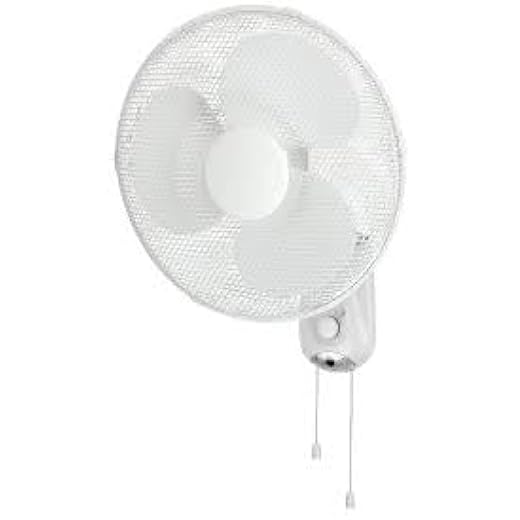 Wall Fan High Speed 12 inch 3 Blade Wall Mounted Fan with 10
