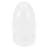 HOMSFOU Vogeltränke 3l aus Kunststoff Abnehmbarer Wasserspender für Tauben Papageien und Wachteln Weiß Haustiergerechter Trinkbehälter für Vogelzubehör