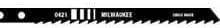Milwaukee 48-42-0421 4-Inch, 6 Teeth per Inch, high Carbon Steel Jig Saw Blades, 5-Pack