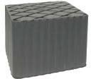 Pack 4 pezzi. Tampone rettangolare in gomma per