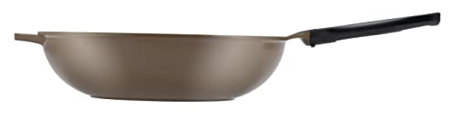 Green Ceramic Wok by Ozeri, with Smooth Ceramic Non-Stick Coating (100% PTFE and PFAS Free)