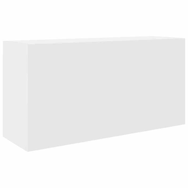 Eleganz Armario de baño blanco 80 x 25 x 40 cm de material de madera – Armario de baño para baños pequeños, elegante y duradero
