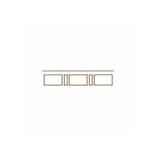 Nordlinger PRO Kit Moulure de Soubassement Bois 4m – Moulure Murale Prédécoupée – 100% FSC – Apportez du Cachet à Vos Murs