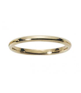 Alliance Mariage 2 mm Or Jaune 18 carats SONEVA Anneau Bague 73