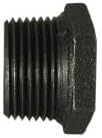 MIDLAND INDUSTRIES 65543 Reducer Hex Bushing, 4 in MPT x 3 in FPT, Iron, Black