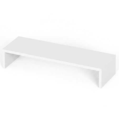 Image of Wudyhub Computer Desk | Laptop Table | Monitor Stand | Sturdy Desk for Home, Office, Bedroom, Living Room (ST-13-White)