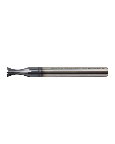 Image of 1 /4 inch Carbide Square Nose End Mills, 4 Flute Solid End Mill Bits, Dovetail Cutter, AlTiN Coated Milling Cutters for DIYers and Professionals, 74 Degree