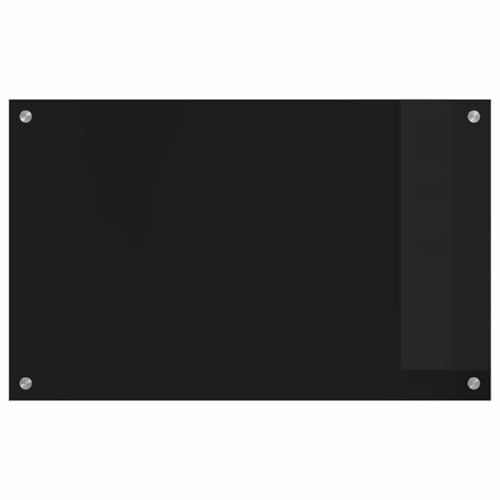 Panel de cocina negro para salpicaduras con vidrio templado de 80x50 cm duradero 4
