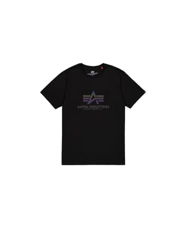 Alpha Industries Basic T Rainbow Ref. T-Shirt für Herren Black – Ansicht 1