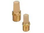 PneumaticPlus BM-28 Sintered Bronze Brass Exhaust Muffler, 1/4