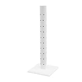 Soporte para piruletas de madera con 62 agujeros, color blanco