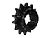 Tsubaki 80BTL80 Roller Chain Sprocket, Single Strand, Taperlock Design, 3020 Bushing Required, 80 Teeth, #80 ANSI No., 1" Pitch