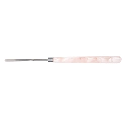 Uonlytech Espátula para Maquillaje de Acero Inoxidable, Mini Espátula Facial para Mezclar Base y Crema, Herramienta Multifuncional para Belleza y Uñas, Uso Profesional y Doméstico