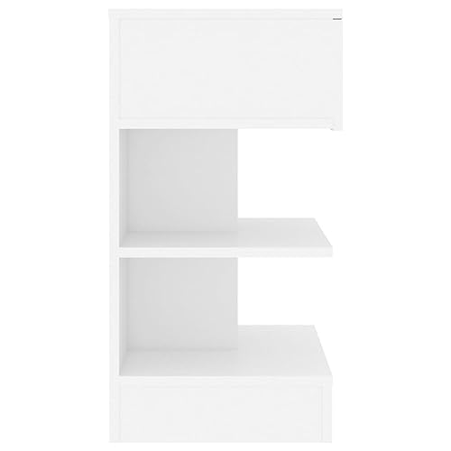 Table de chevet avec compartiments petit meuble de rangement - 7