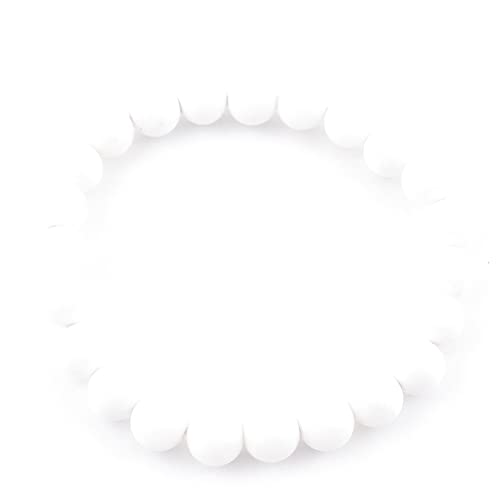 ARITZI Bracelet élastique avec boules de pierres naturelles en différentes tailles et pierres. Bracelet billes pierres naturelles minérales. Bracelets élastiques pour femme., Métal Cover