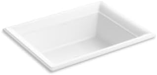 Kohler K-21781-0 Artifiacts 21" Rectangular Drop-in Bathroom Sink, White