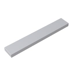 Gobricks 6636 Foundation Plate Tile 1x6 with Groove 50 Pieces GDS-564 Compatible with Lego Building Blocks Color:gray white — image 1
