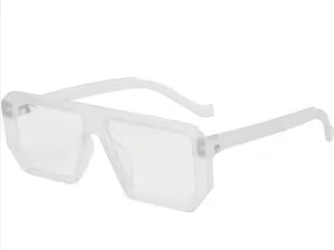 Clear Transparent Square Frame Oversized Sunglasses-image-45
