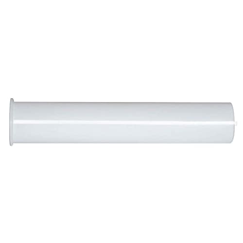 Image of EZ-FLO 1-1 /2 Inch x 8 Inch Flanged Tailpiece, Direct Connection for Tubular Drain Applications, White Polypropylene, 35351